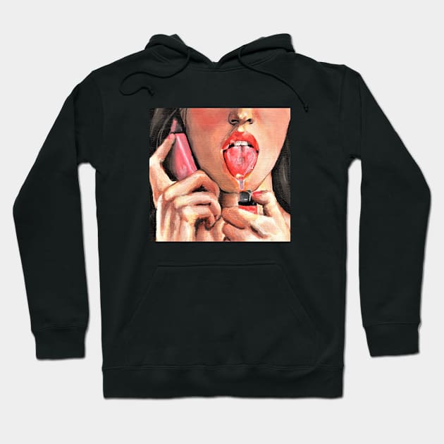 Lighter Lips Hoodie by Mercmichelle